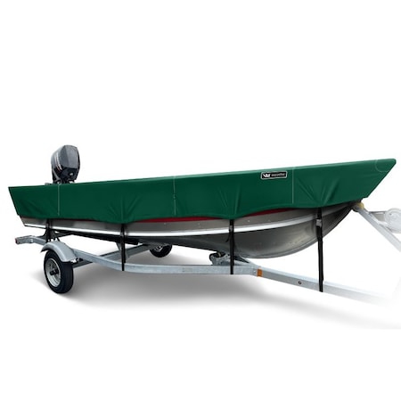 Eevelle Windstorm Boat Cover V HULL FISHING Outboard Motor w/Outboard 11' 6in. L 60in. W Green WSVFW1160B-HTR